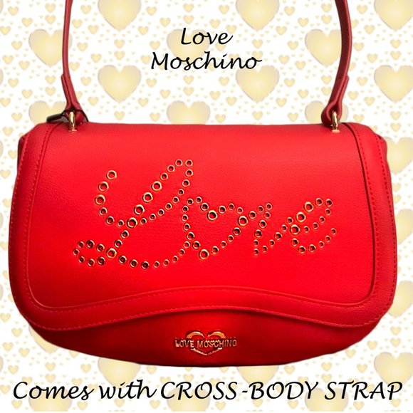 🥳❤️HOST PICK!🥳❤️NEW Love Moschino Red crossbody and shoulder bag - Picture 2 of 8